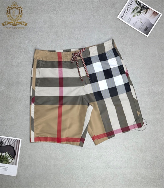 Short Burberry archive beige dây đỏ