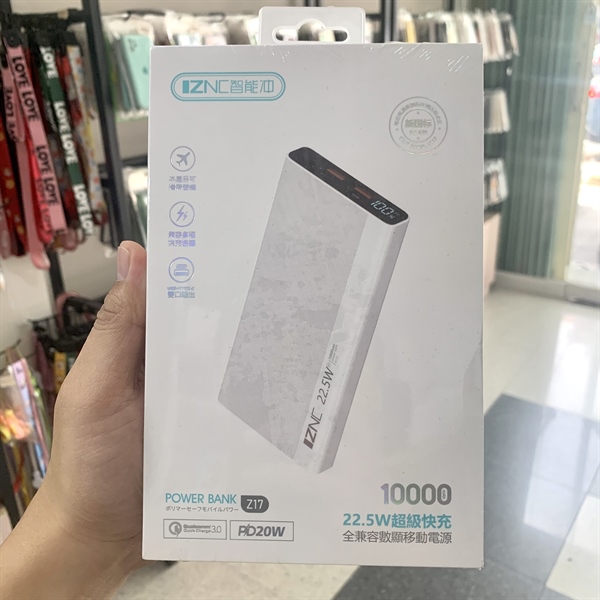 Pin dự phòng sạc nhanh IZNC Z17 10.000mAh