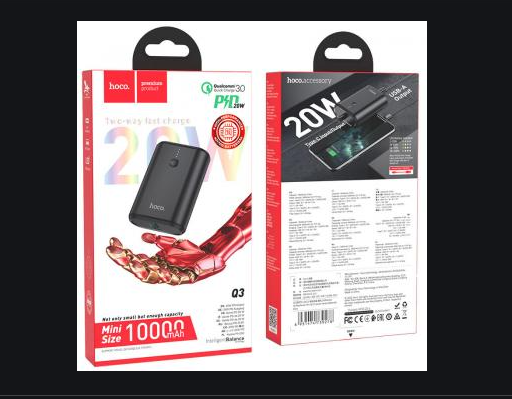 Pin dự phòng HOCO Q3 10.000mAh PD + QC 3.0