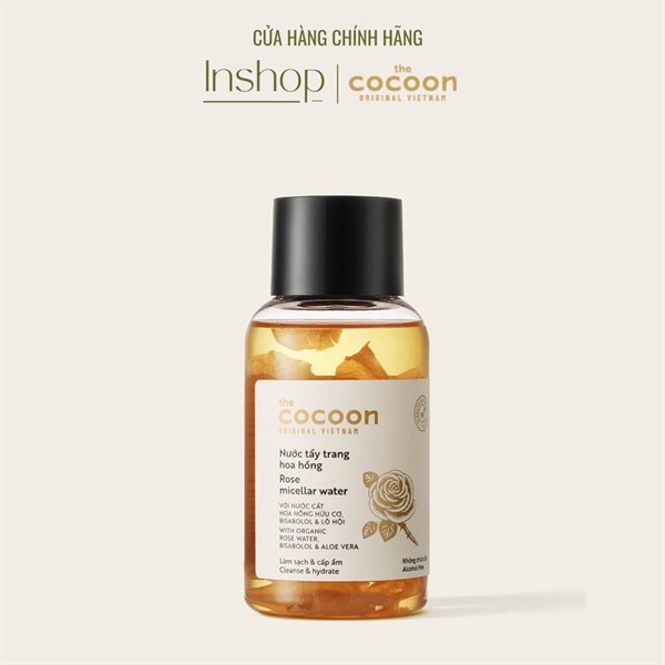 ( Hoa Hồng 140ml ) NƯỚC TẨY TRANG HOA HỒNG COCOON 140ml