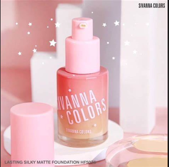 (nền Hồng HF5076) KEM NỀN SIVANNA Lasting Silky Matte Foundation