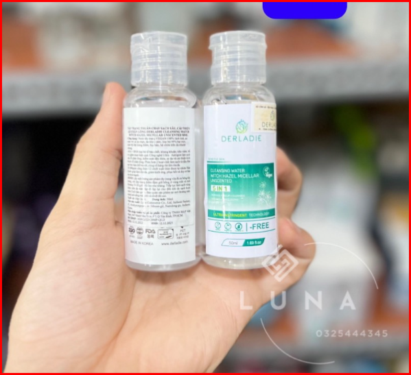( MINI )NƯỚC TẨY TRANG DERLAIDIE HOA HẬU- HÀN