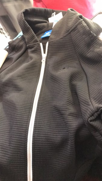 Áo adidas zip hoodie khóa trắng