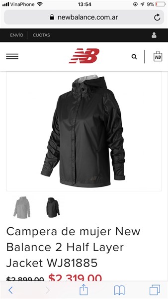 new balance 2 half layer jacket