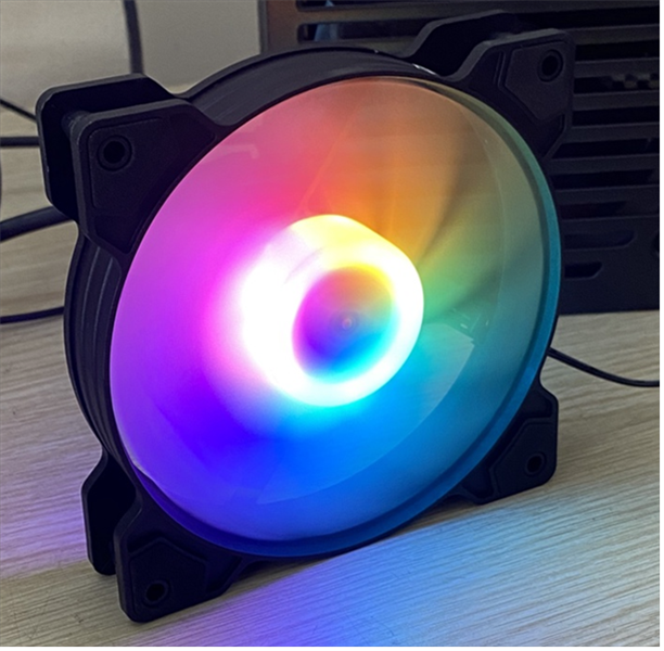 Fan Case CoolMoon K8 Mix Led RGB Đen Gắn Trực Tiếp Nguồn