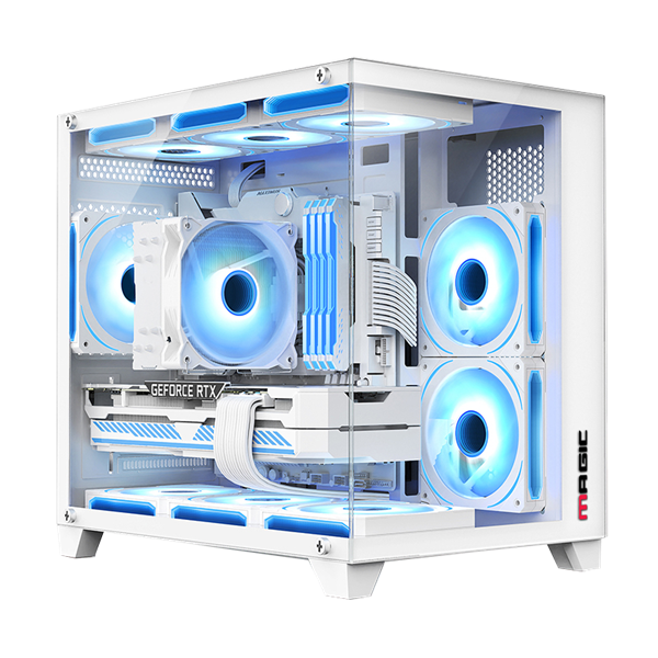 Case MAGIC Aqua-M Ultra Plus White (M-ATX)
