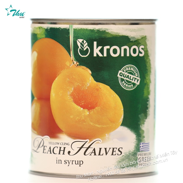 Đào Lon Kronos Yellow Cling Peach 820g