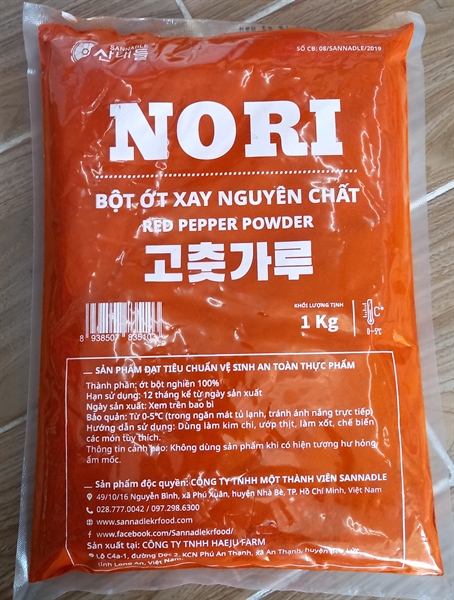 Bột ớt mịn nguyên chất NORI 1kg