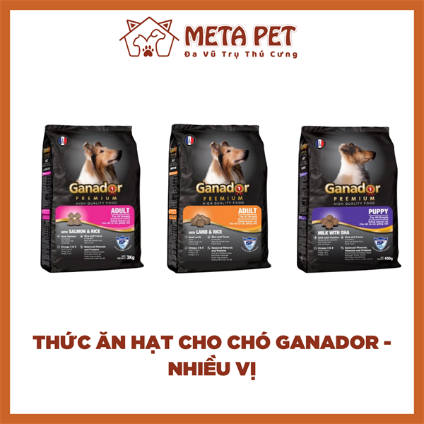 Thức ăn hạt cho chó Ganador - 3kg