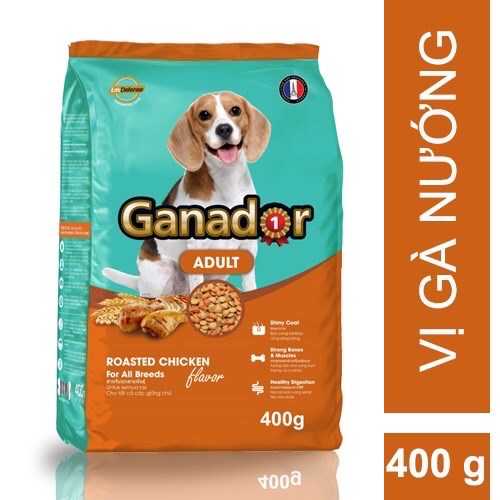 Thức ăn hạt Ganador Adult 400g cho chó lớn - Vị Gà Nướng