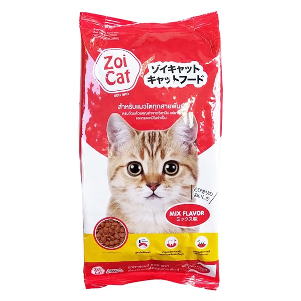 Thức ăn hạt cho mèo Zoi Cat 1kg - Vị Tổng Hợp