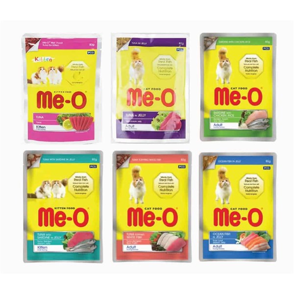 Pate cho mèo Me-O 80gr - Các vị