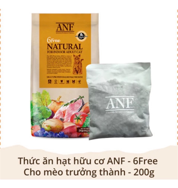 ANF 6 FREE THỨC ĂN HẠT HỮU CƠ CHO MÈO 2KG HD080224M/3