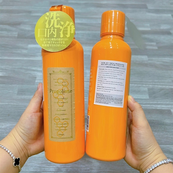 Nước Súc Miệng Propolinse Nhật Bản 600ml #Cam
