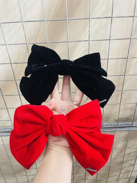 Kẹp tóc nơ nhung to