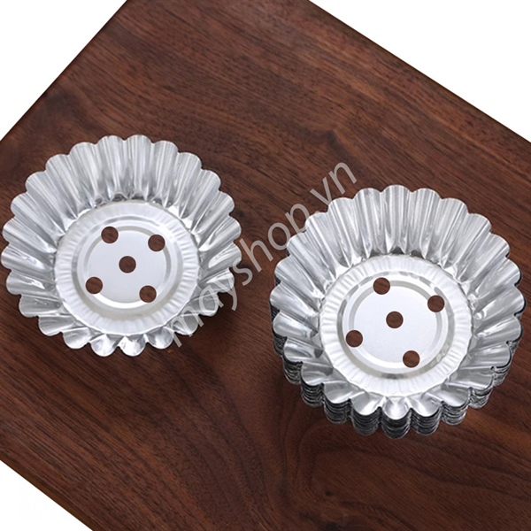 Khuôn tart đục lỗ, giữ form bánh bao (9,5cm)