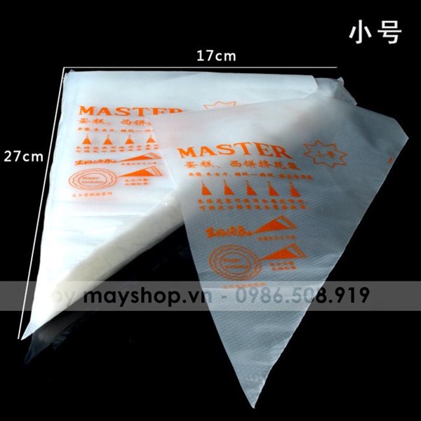 Túi bắt bông kem BBK sần M (100 chiếc)