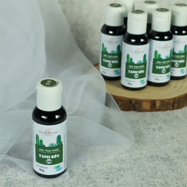 Màu siro Unicorn XANH RÊU (60gr)