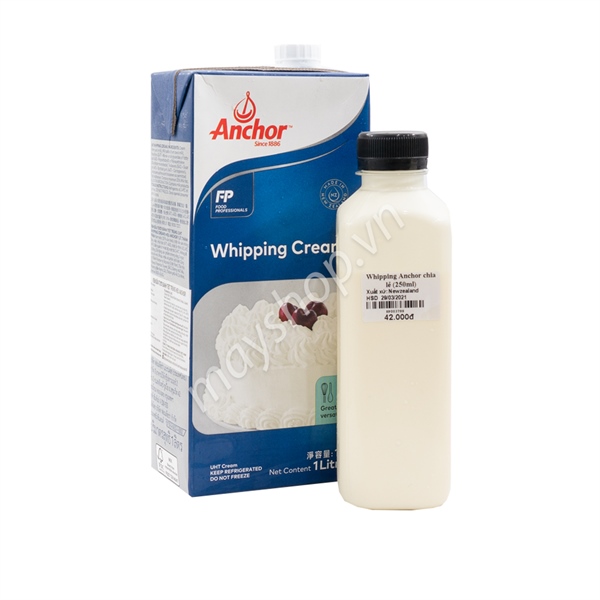 Whipping Anchor chia lẻ (250ml)