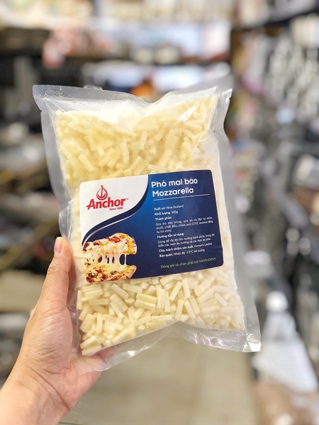 Phô mai bào mozzarella Anchor 500g