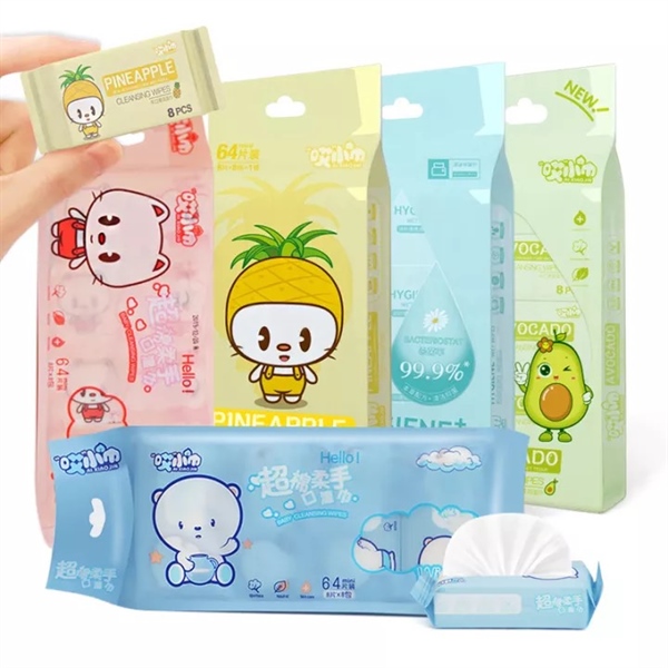 Set 8 gói khăn giấy ướt mini bỏ túi tiện dụng