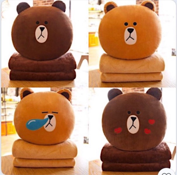 Bộ chăn gối 3in1 hình gấu pool