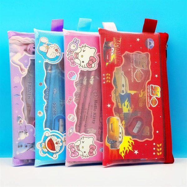 Túi lưới đựng 5 món dụng cụ học tập (thùng 144)