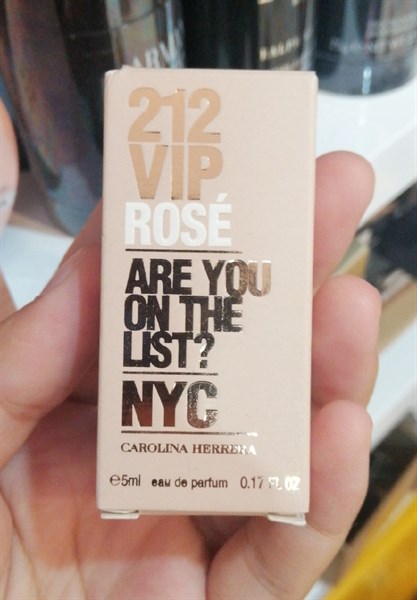 Nước hoa nhí 212 Róse Are you on the list? NyC EDP 5ml