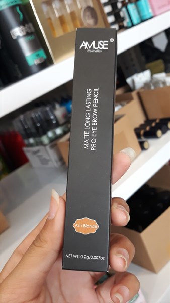 Chì kẻ mày 2 đâu Amuse màu ash blonde