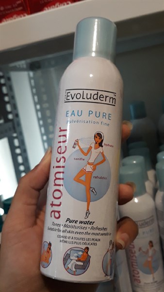 Xịt khoáng Evoluderm nhỏ 150ml