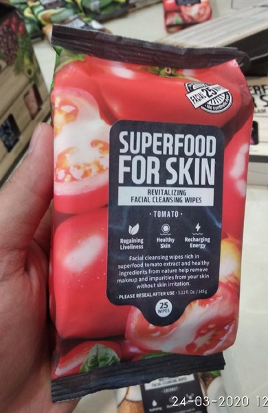 Khăn giấy ướt Superfood For Skin Tomato