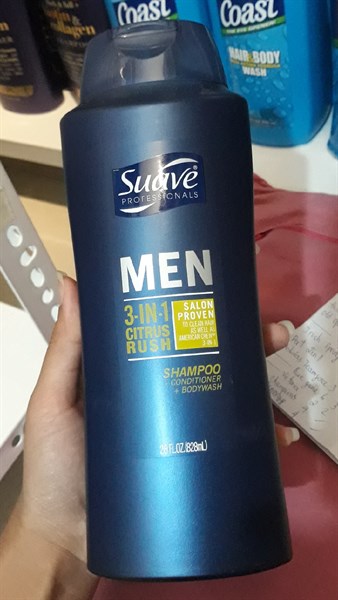 Tắm gội Suave MEN 828ml