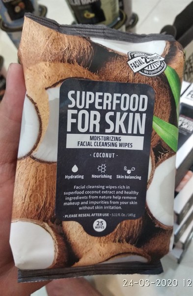 Khăn giấy ướt Superfood For Skin Coconut