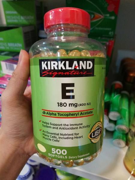 Vitamin E 500 Viên Kirkland Đẹp Da Chống Lão Hóa- Mỹ