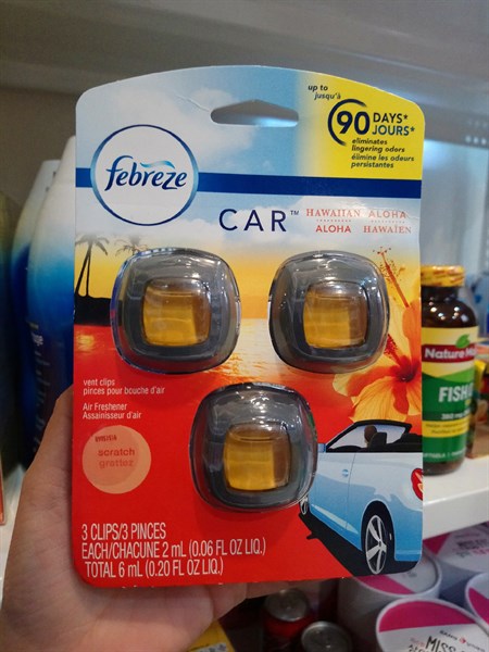 Febreze Car - Nước Hoa Trang Trí Xe Hơi - Hawaiian Aloha (2ml x 3)