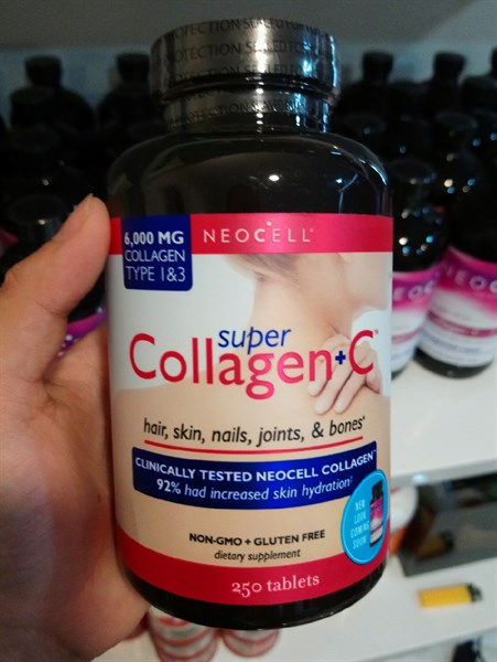 Viên Uống Super Collagen +C 6000mg 250 Viên NeoCell của Mỹ - Viên Uống Chống Lão Hóa - Đẹp Da