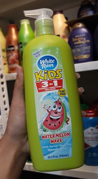 Tắm gội WhiteRain Kids dưa hấu 783ml