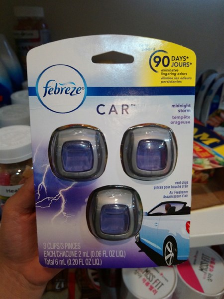 Nước hoa xe hơi Febreze Car Midnight Storm 2ml x3 cái