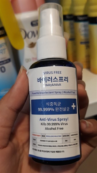 Xịt rửa tay khô Hàn Quốc