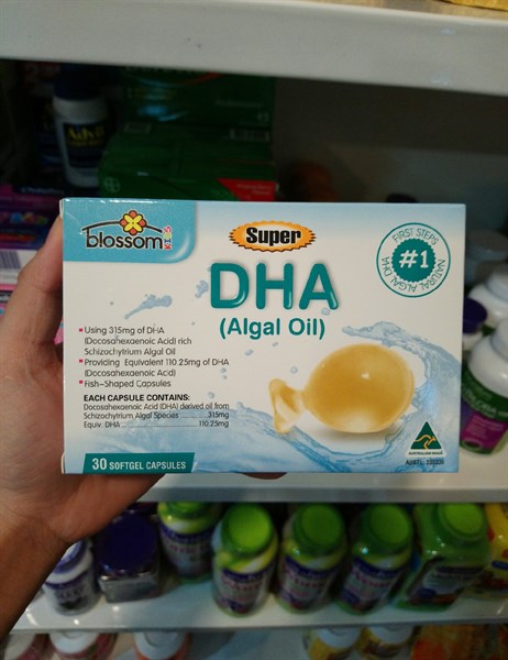 Super DHA Blossom Algal Oil Úc cho trẻ