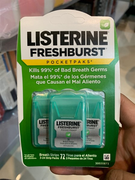 Ngậm thơm miệng listetine