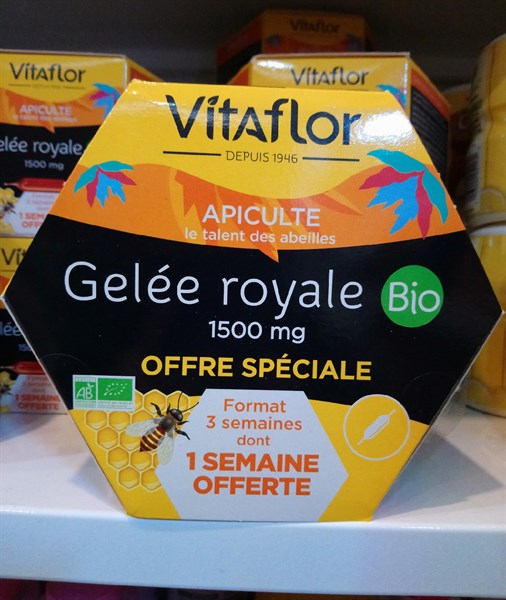 Sữa Ong Chúa Vitaflor Bio 1500mg 20 Ống Của Pháp