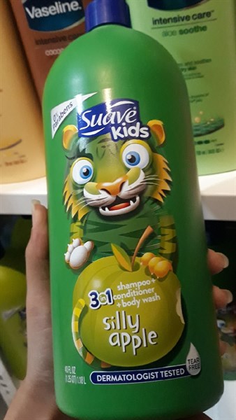 Tắm gội Suave Kids táo 1.18L