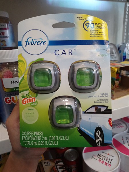 Nước Hoa Xe Hơi Febreze Car Lọc Khử Mùi Tạo Hương Thơm - Gain Original (2ml) X 3