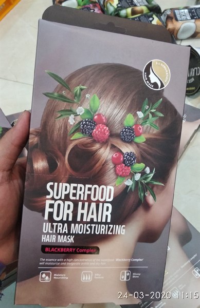 Mặt nạ tóc Superfood For Hair Ultra Moisturizing BLACKBERRY Complex