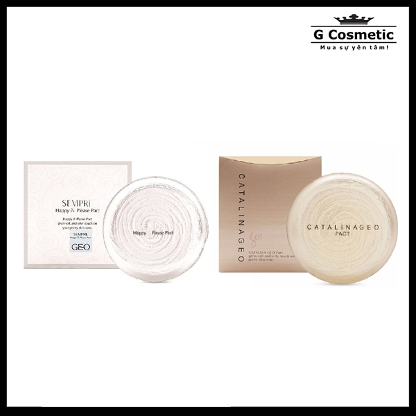 Phấn nén Geo Sempre Happy & Please Pact (Trắng 1)