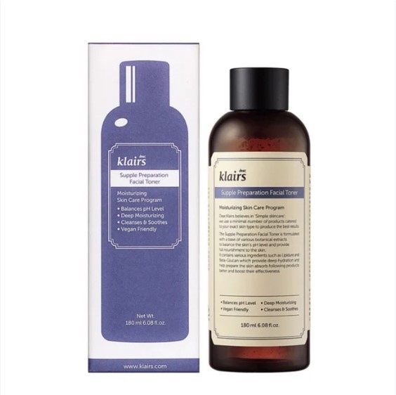 (VAT) Nước Hoa Hồng Dear Klairs Supple Preparation Toner 180ml ( CÓ MÙI )
