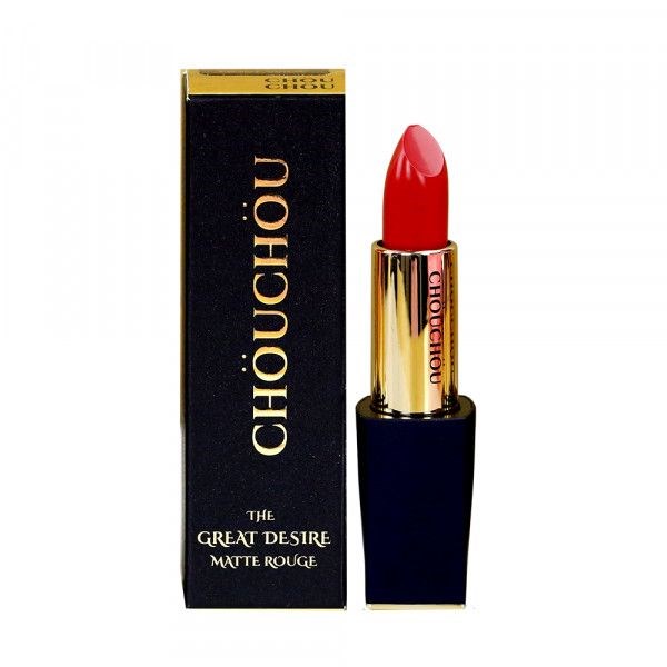 Son Thỏi CHOU CHOU The Great Desire Matte Rouge #06 Scarley Red