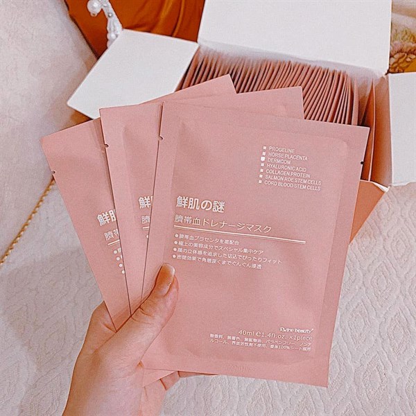 Mặt Nạ Tế Bào Gốc Nhau Thai Rwine Beauty Mask Nhật Bản
