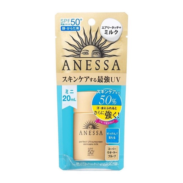 Sữa Chống Nắng Shiseido Anessa Perfect UV Sunscreen Skincare Milk SPF50+/PA++++ (20ml)